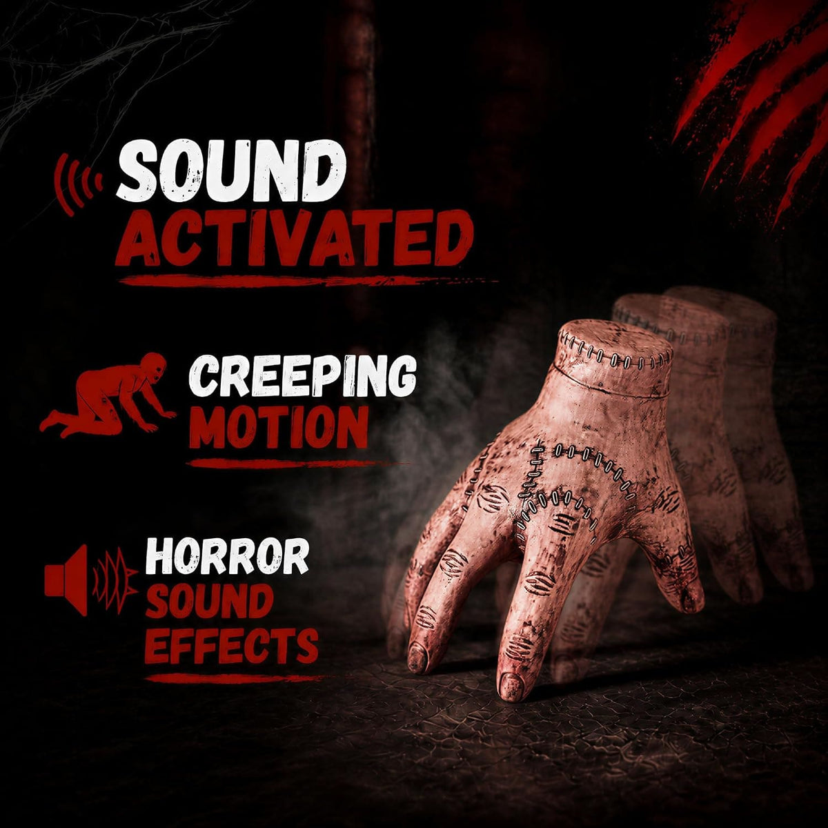 Crawling Zombie Hand - Creepy Sound and Motion